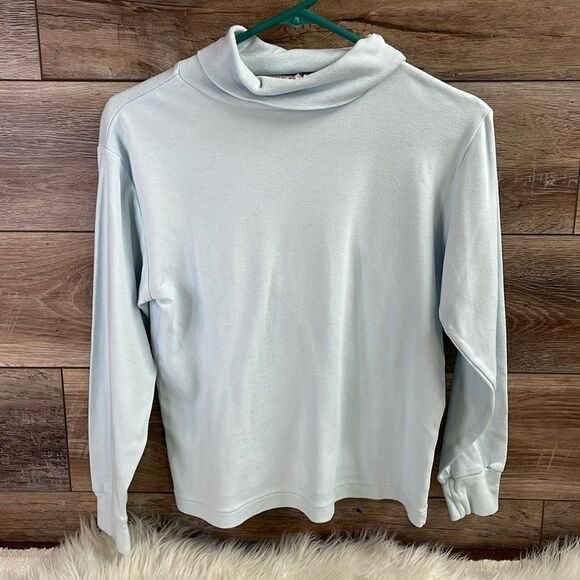 Linda Thompson Ladies Turtle Neck Pullover Top, Size Small, Blue - Picture 1 of 4